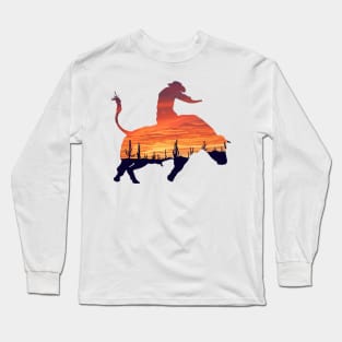 Bull Rider 1: Desert Sunset Long Sleeve T-Shirt